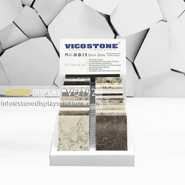 VQ192 Stone Tiles Sample Countertop Rack