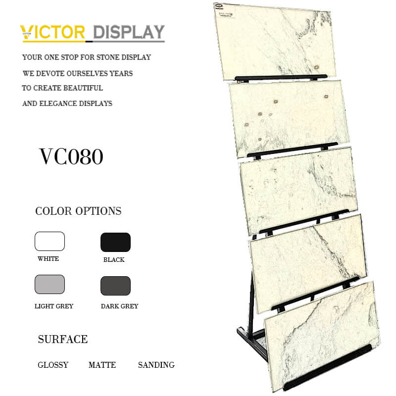 VC080 Floor and Tile Display Rack