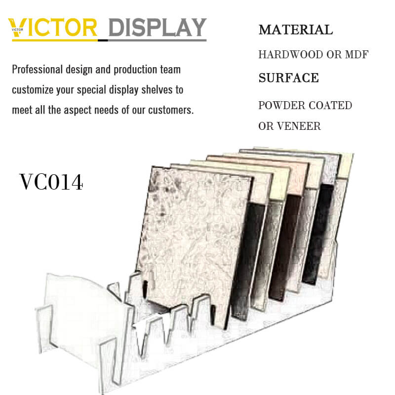 VC014 Loose Ceramic Tiles Showroom Display Racks