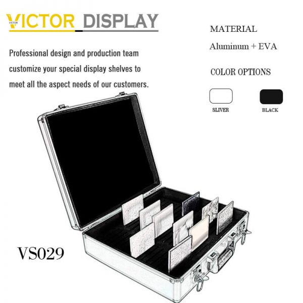 VS029 Aluminum Stone Samples Carrying Case (2)