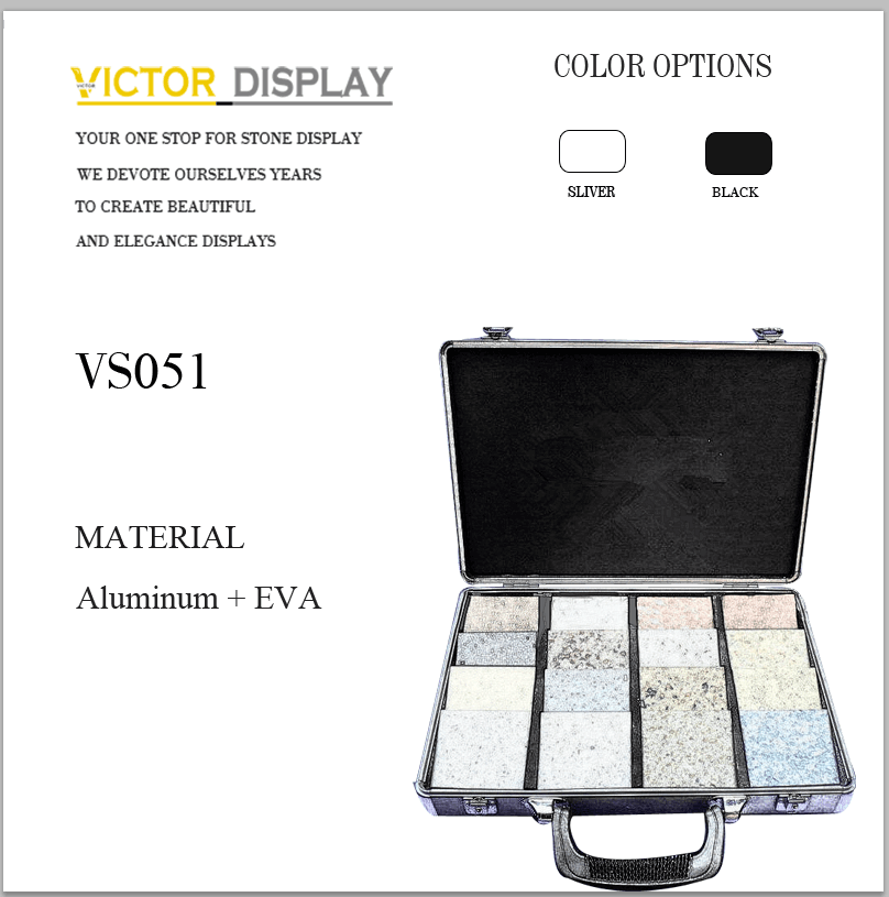 Stone Sample Display Case Box