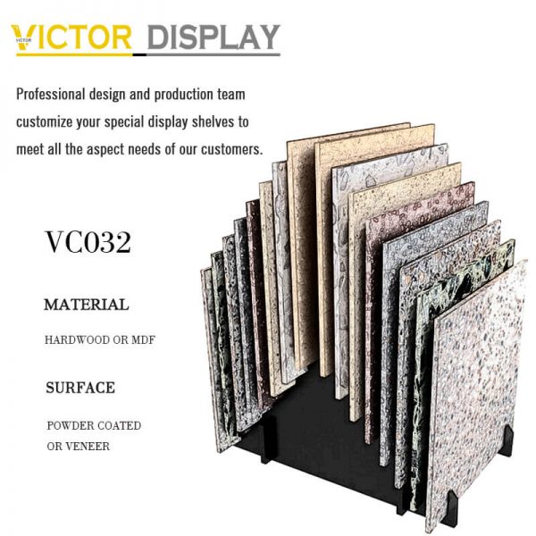 VC032 wood flooring tiles display rack (1)