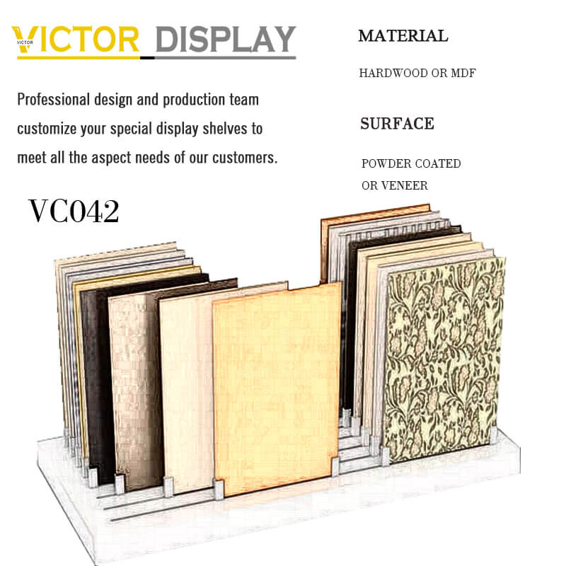 VC042 Wooden Flooring Display Stands