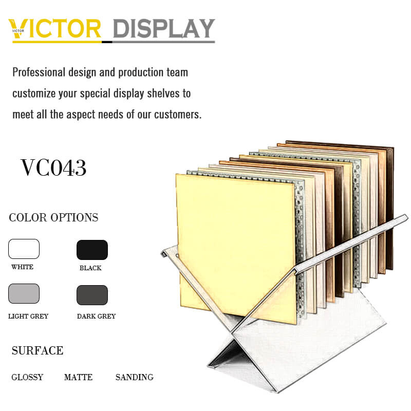 VC043 Metal Display Rack for Stone Slab Tiles 