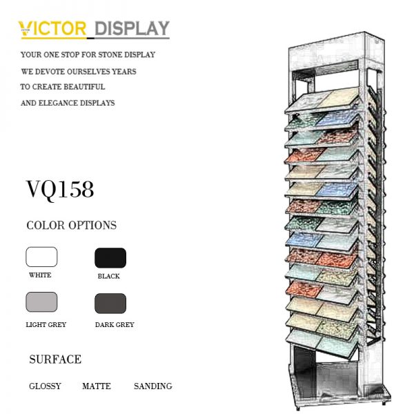 VQ158-1 Metal Stone Display For Impulse Buys in Showroom