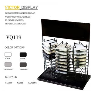 VQ119 Metal Black Stone Table Top Display