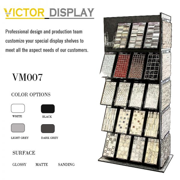 VM007 mosaic tile showroom display cabinet (1)