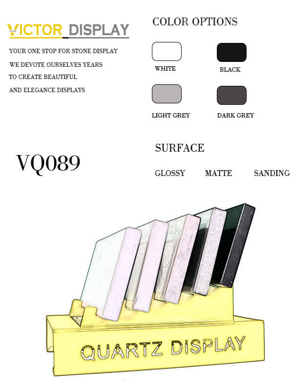 VQ089 Quartz Countertop Tiles Display Rack