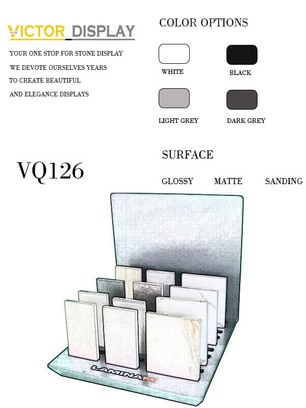 VQ126 Quartz Countertop Display Rack