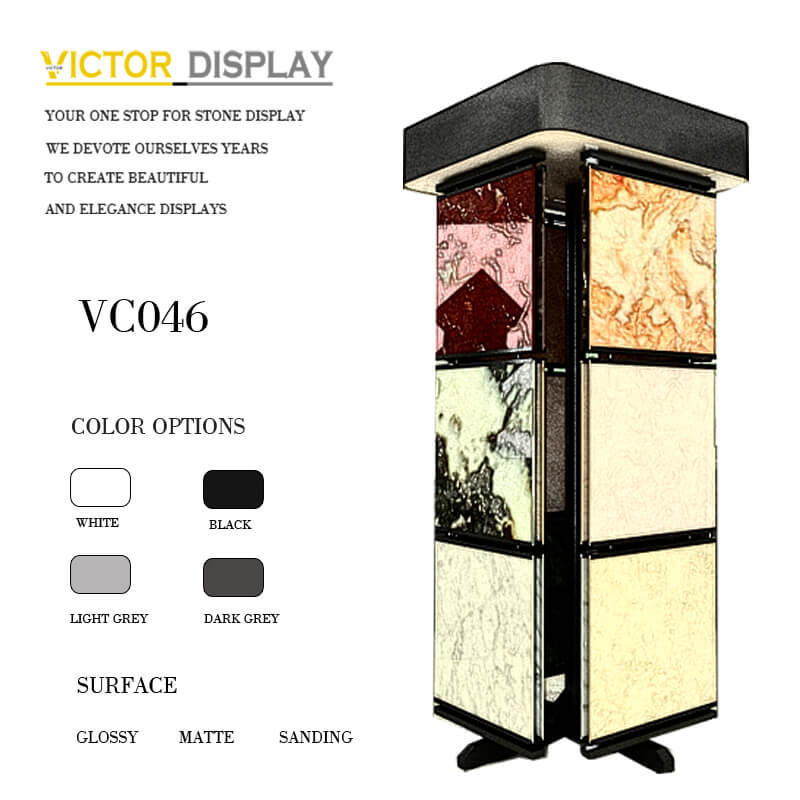 VC046 Rotating Display Rack for Stone Tile Samples