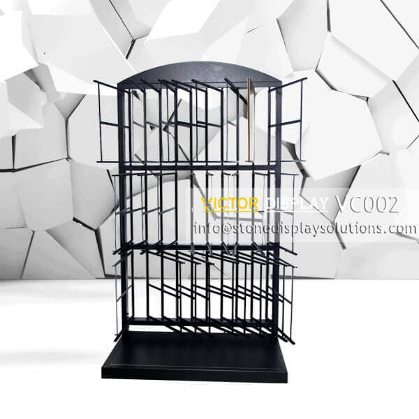 VC002 Powder Coated Black Tiles Showroom Display