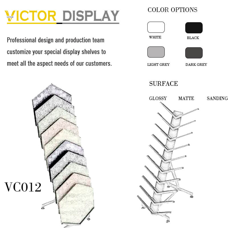 VC012 Flooring Waterfall Ceramic Frame Rack