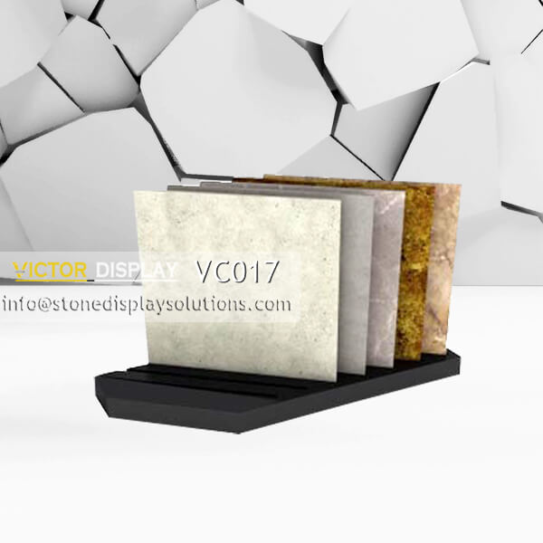 MDF Display Base with slots to display ceramic tiles
