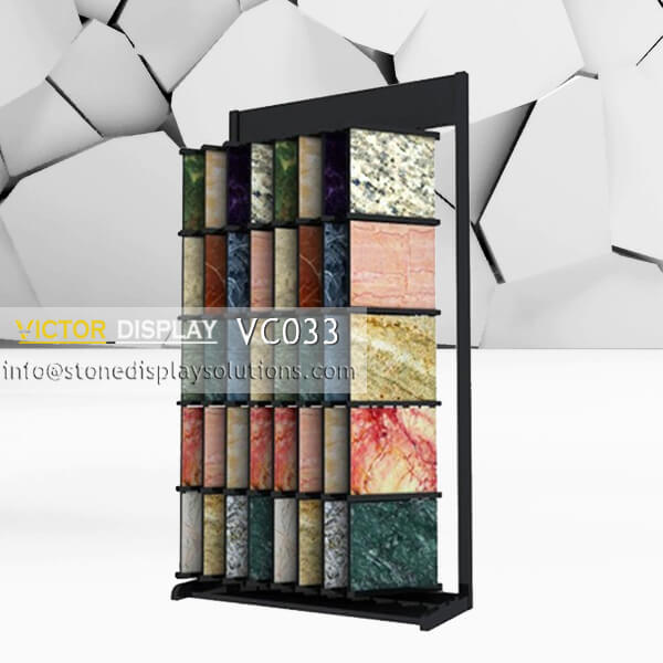 VC033 Marble Granite Free Standing Display Rack
