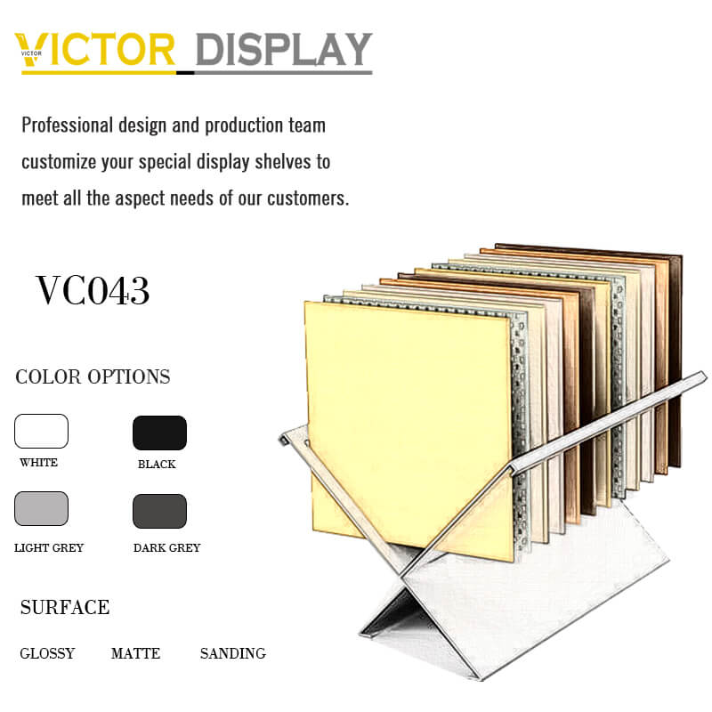 VC043 Metal Display Rack for Stone Slab Tiles