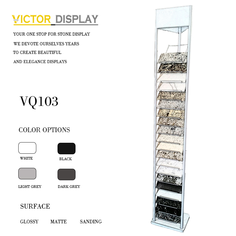 VQ105 quartz marble granite floor display