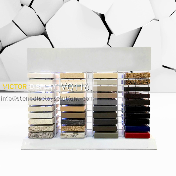 VQ116 10 Tier Counter Quartz Stone Display