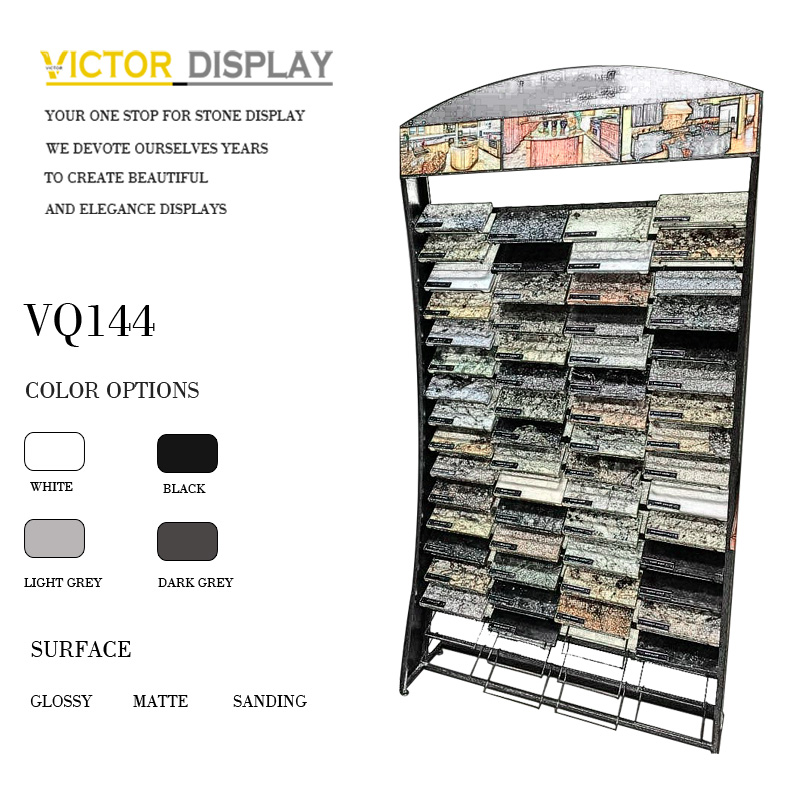 Marble Quartz Granite Display Tower