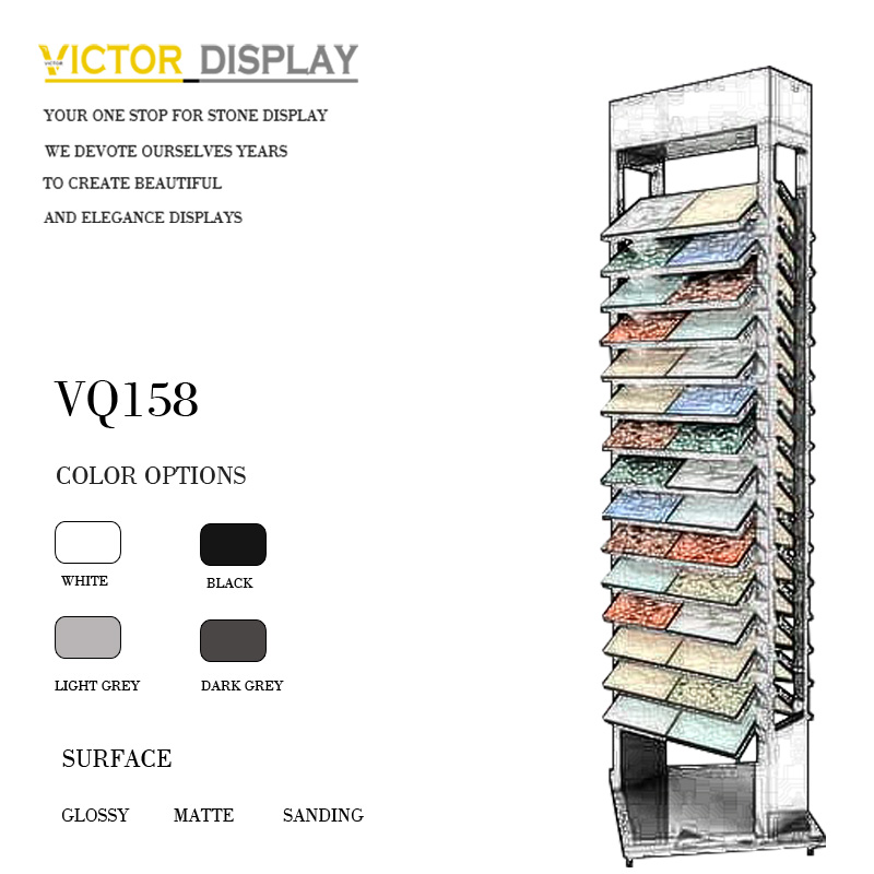 VQ158 Metal Stone Display For Impulse Buys in Showroom