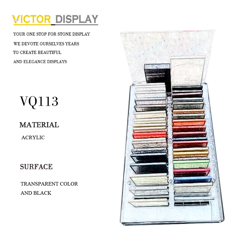 Acrylic Counter Top Display Rack for Stone Samples